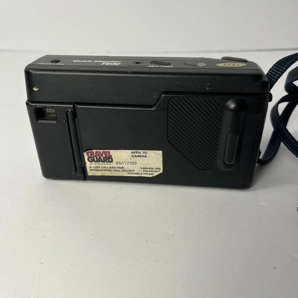 Olympus Quick Shooter Tele AF 35mm Film Camera 36mm 60mm Dual Lens Black Japan